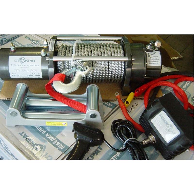 Лебедка электрическая индустриальная СТОКРАТ HD 15.5 WP24, 24V, 6.0 л.с. — изображение 3