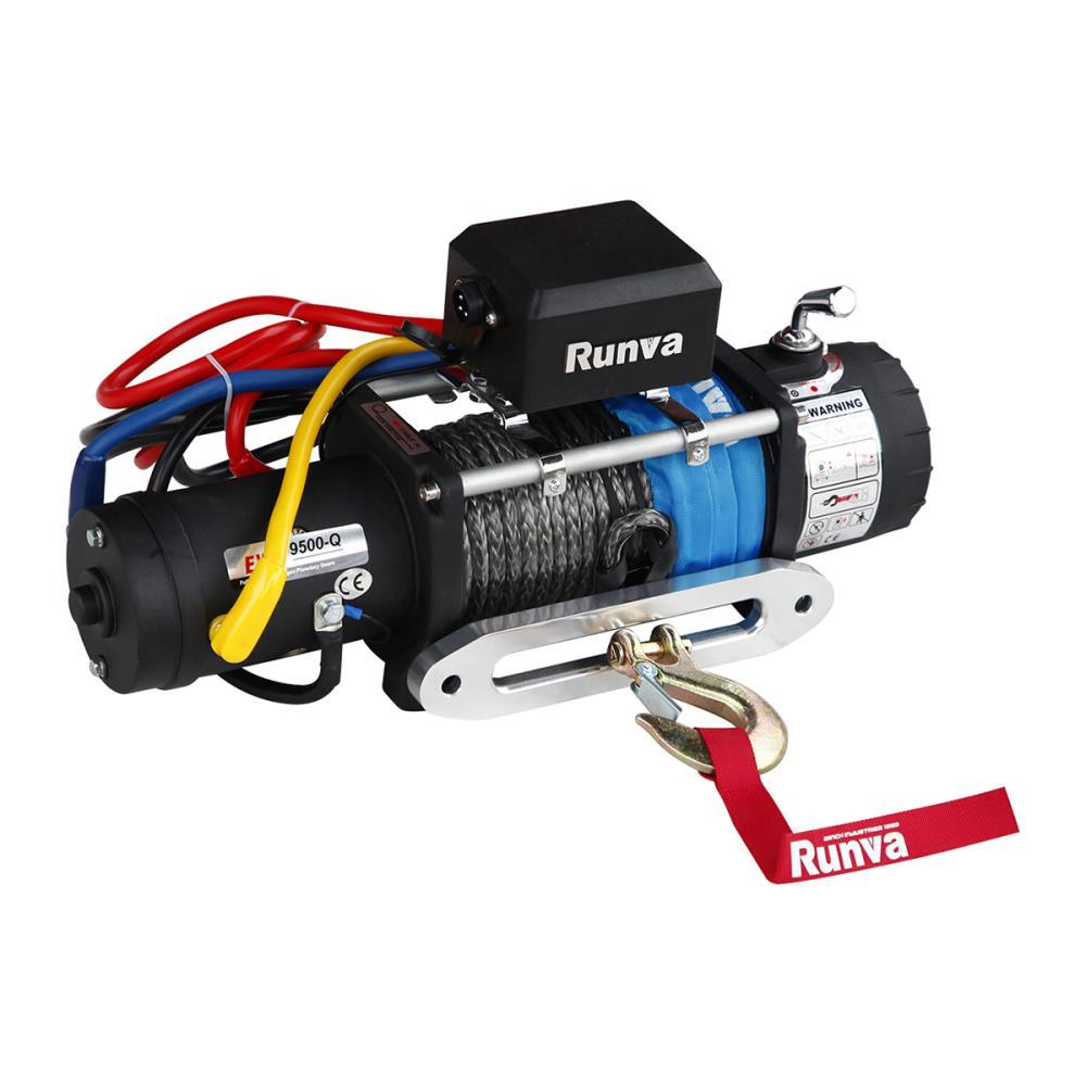 Лебёдка электрическая 12V Runva 9500 lbs 4350 кг влагозащищенная