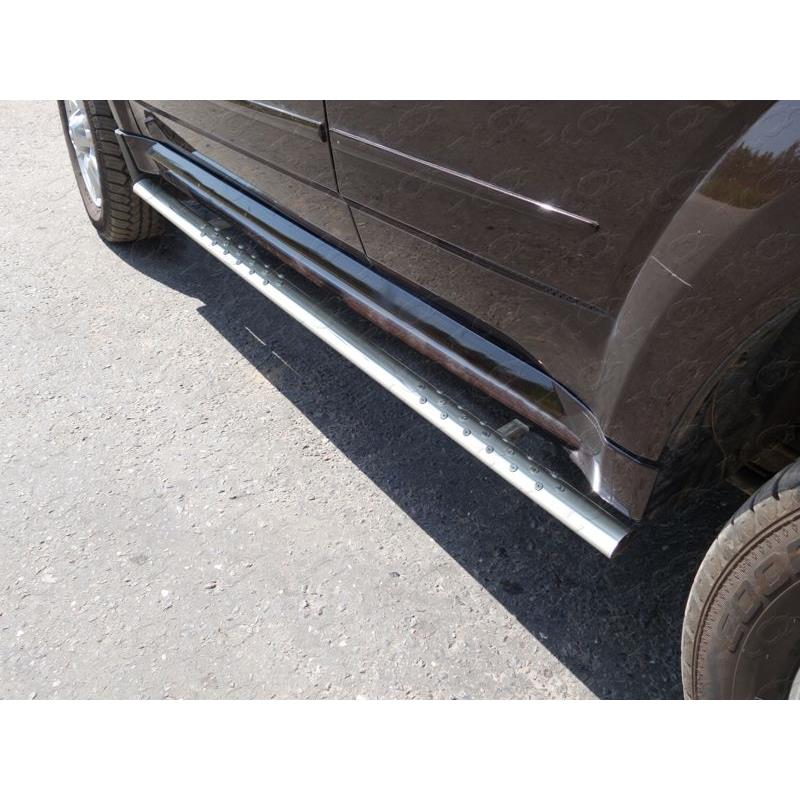 Пороги овальные с проступью 75х42 мм для GREAT WALL Wall H5 2011