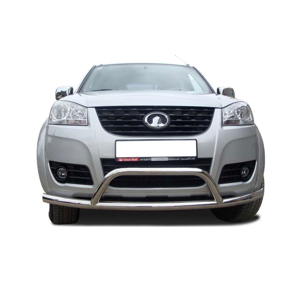Защита переднего бампера одинарная + низкая скоба Great Wall Wingle 5 2011