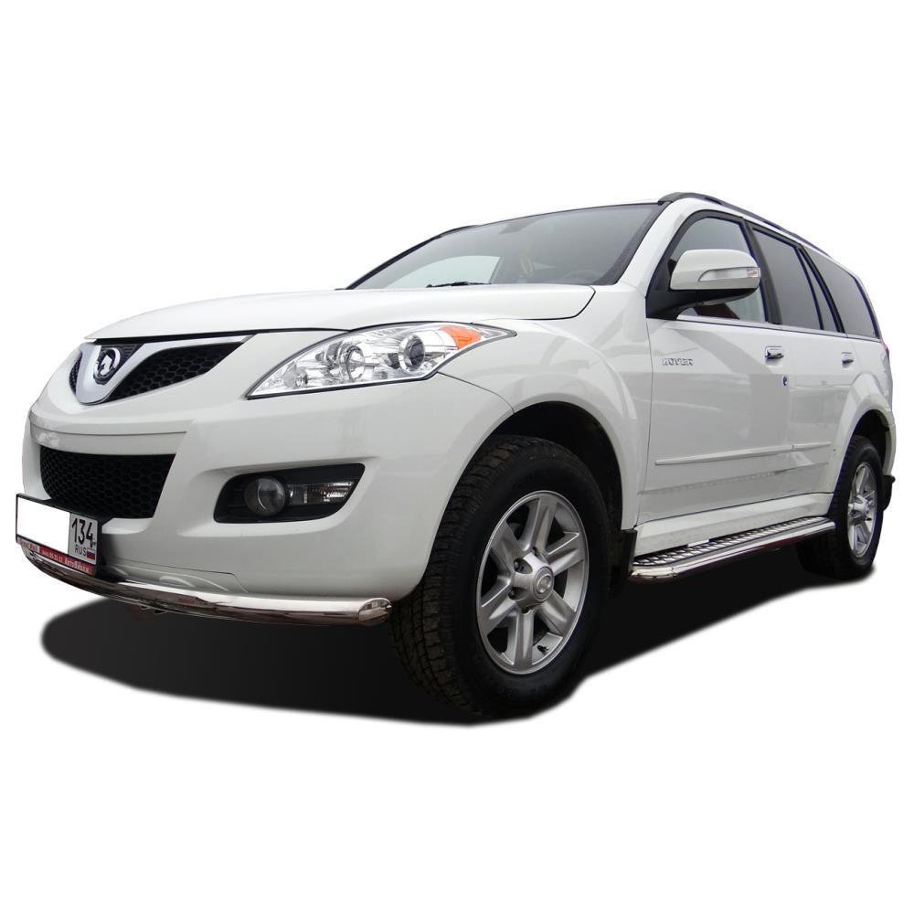 Защита переднего бампера радиус Great Wall Hover 5 2010