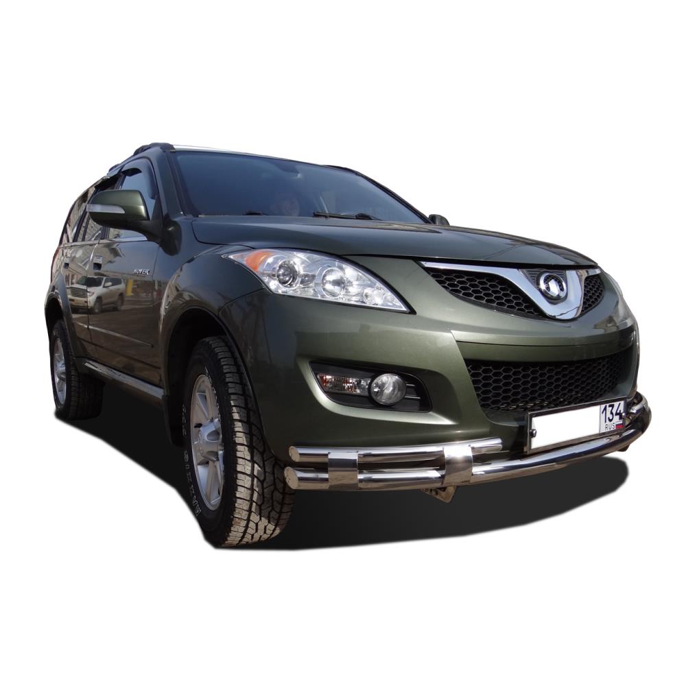 Защита переднего бампера с перемычками Great Wall Hover 5 2010