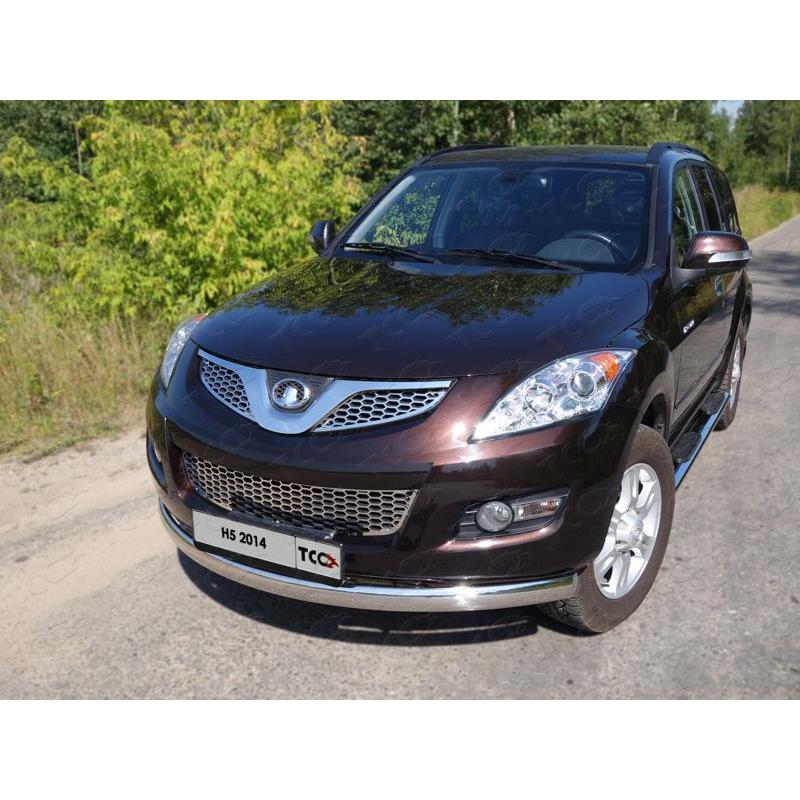 Защита передняя нижняя (овальная длинная) 75х42 мм GREAT WALL Wall H5