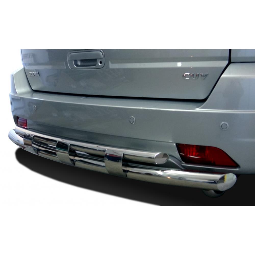 Защита заднего бампера двойная с перемычками Great Wall Hover 3 2009