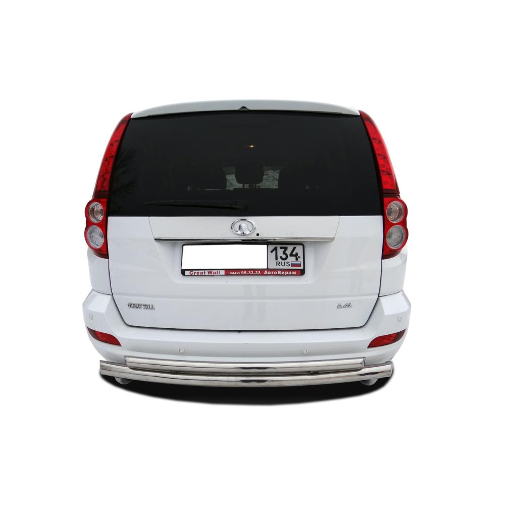 Защита заднего бампера радиус двойная Great Wall Hover 5 2010