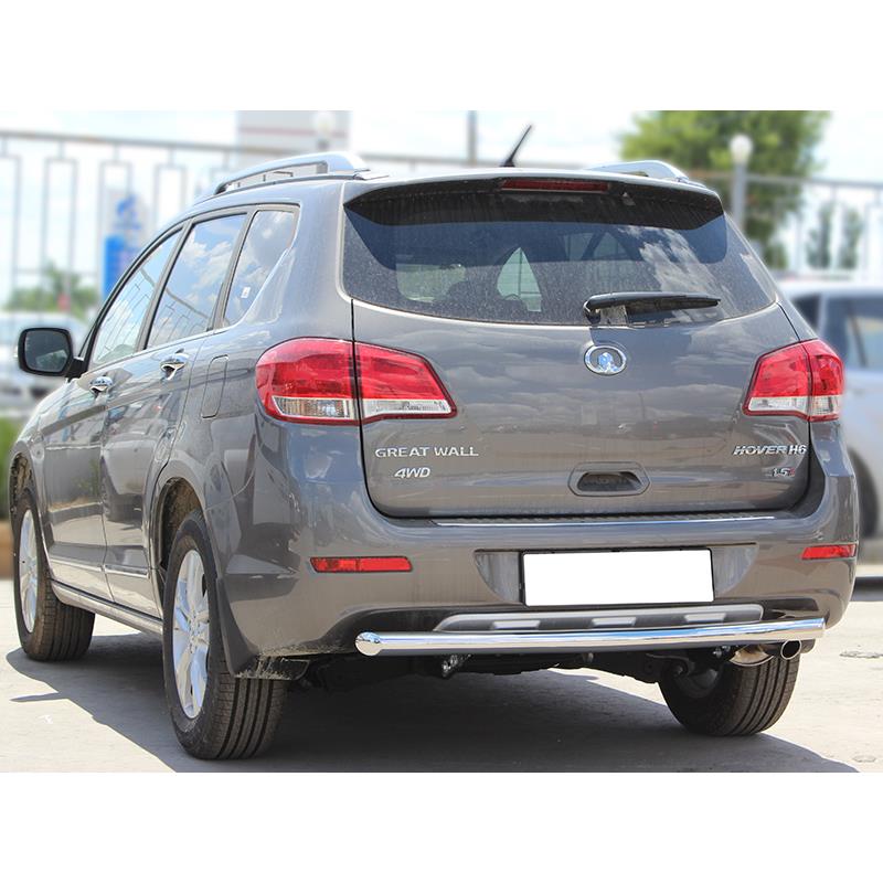 Защита заднего бампера радиусная одинарная d-60 Great Wall Hover H6