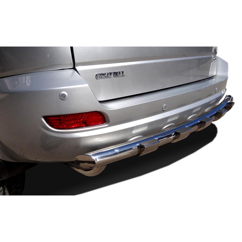 Защита заднего бампера с "зубьями" Great Wall Hover 5 2010