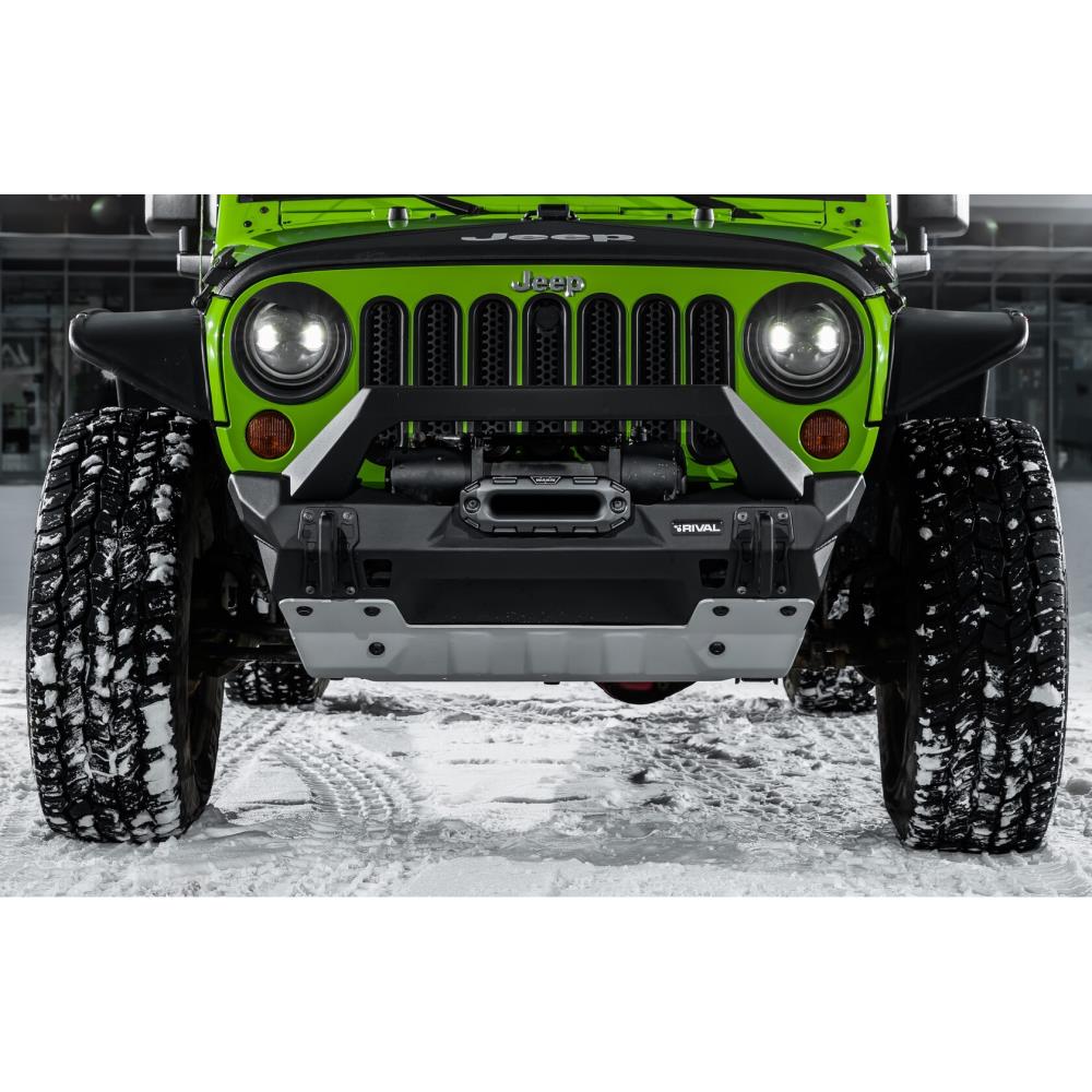 БАМПЕР СИЛОВОЙ ПЕРЕДНИЙ КОРОТКИЙ RIVAL АЛЮМИНИЕВЫЙ ДЛЯ JEEP WRANGLER JL