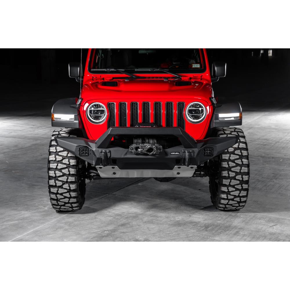 БАМПЕР СИЛОВОЙ ПЕРЕДНИЙ RIVAL АЛЮМИНИЕВЫЙ ДЛЯ JEEP WRANGLER JL