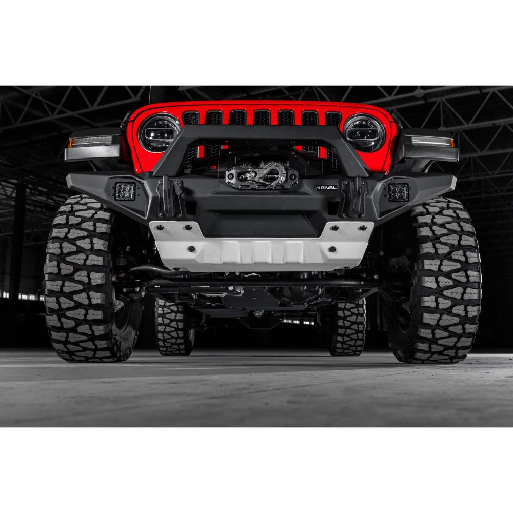 БАМПЕР СИЛОВОЙ ПЕРЕДНИЙ RIVAL АЛЮМИНИЕВЫЙ ДЛЯ JEEP WRANGLER JL