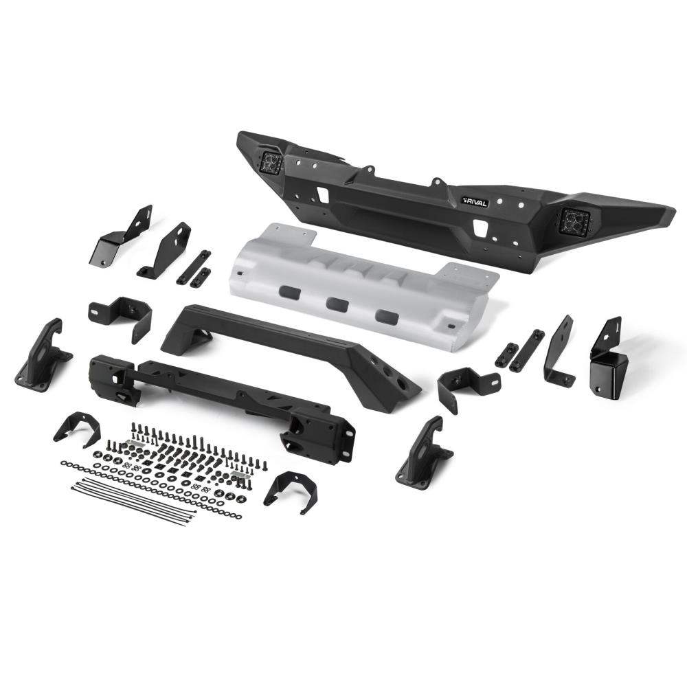 БАМПЕР СИЛОВОЙ ПЕРЕДНИЙ RIVAL АЛЮМИНИЕВЫЙ ДЛЯ JEEP WRANGLER JL