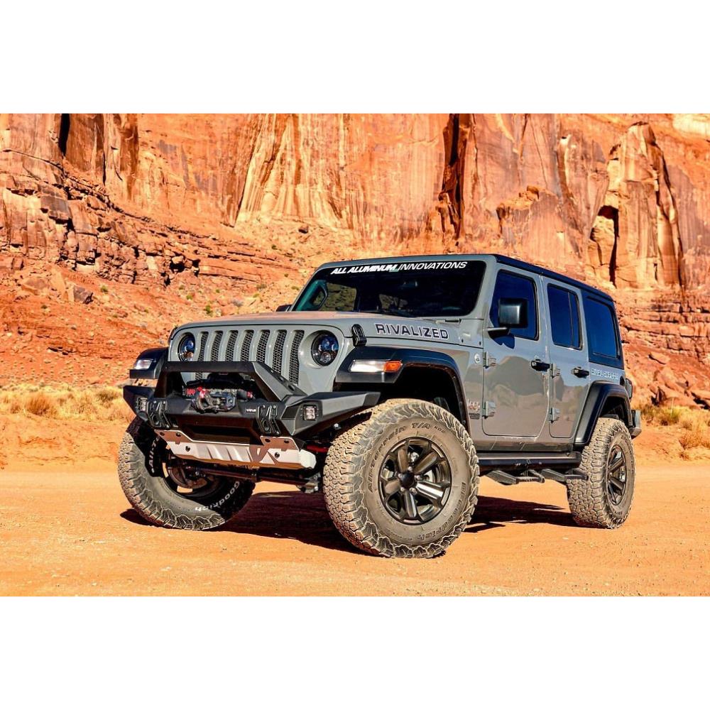 БАМПЕР СИЛОВОЙ ПЕРЕДНИЙ RIVAL АЛЮМИНИЕВЫЙ ДЛЯ JEEP WRANGLER JL