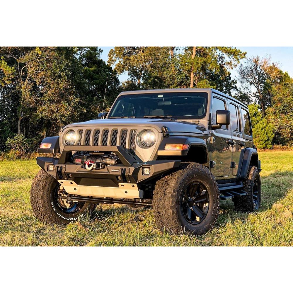 БАМПЕР СИЛОВОЙ ПЕРЕДНИЙ RIVAL АЛЮМИНИЕВЫЙ ДЛЯ JEEP WRANGLER JL