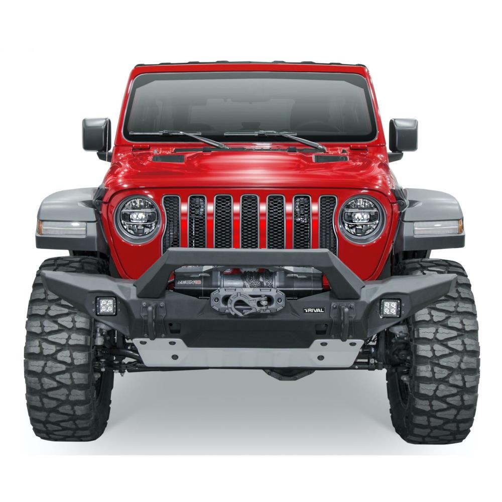 БАМПЕР СИЛОВОЙ ПЕРЕДНИЙ RIVAL АЛЮМИНИЕВЫЙ ДЛЯ JEEP WRANGLER JL