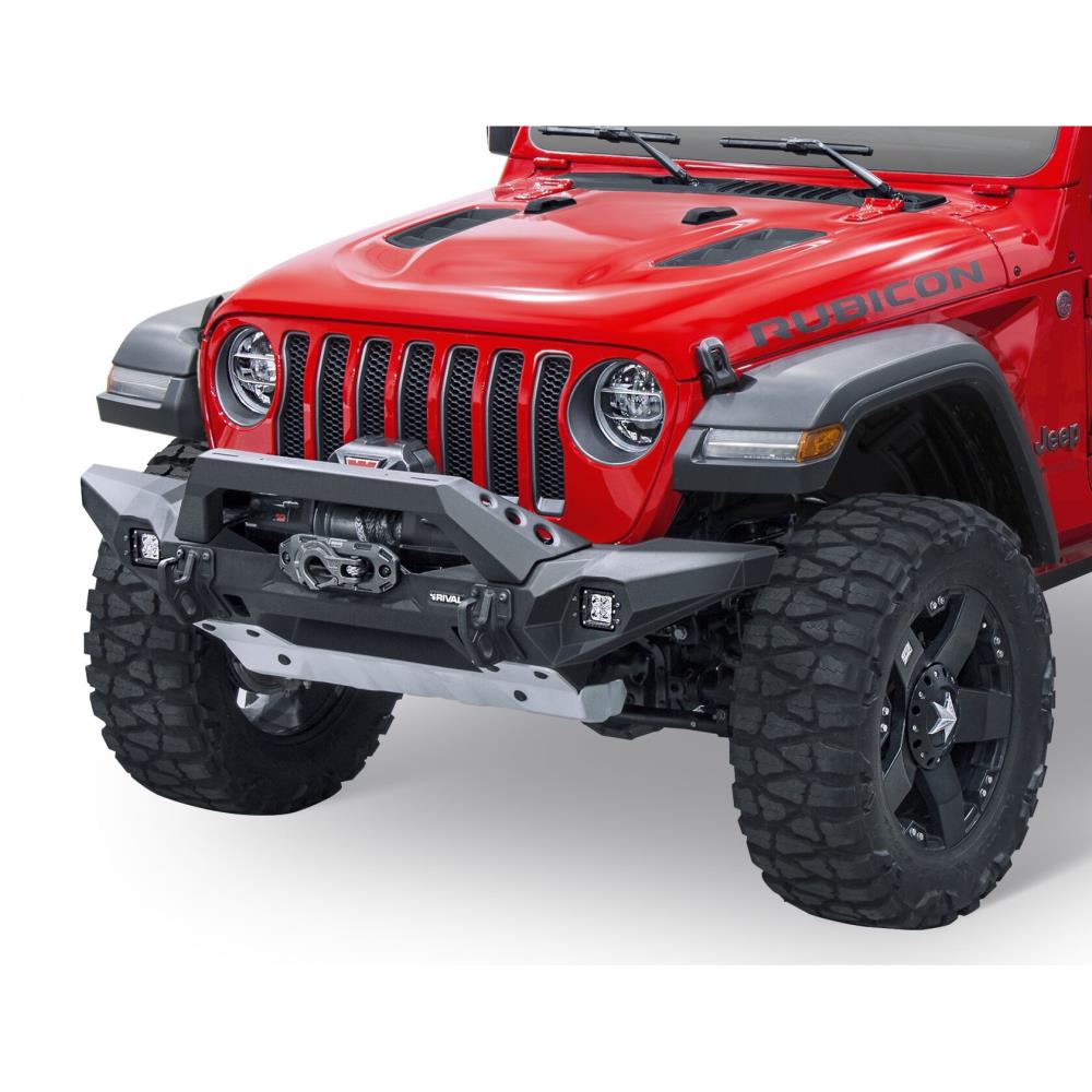 БАМПЕР СИЛОВОЙ ПЕРЕДНИЙ RIVAL АЛЮМИНИЕВЫЙ ДЛЯ JEEP WRANGLER JL