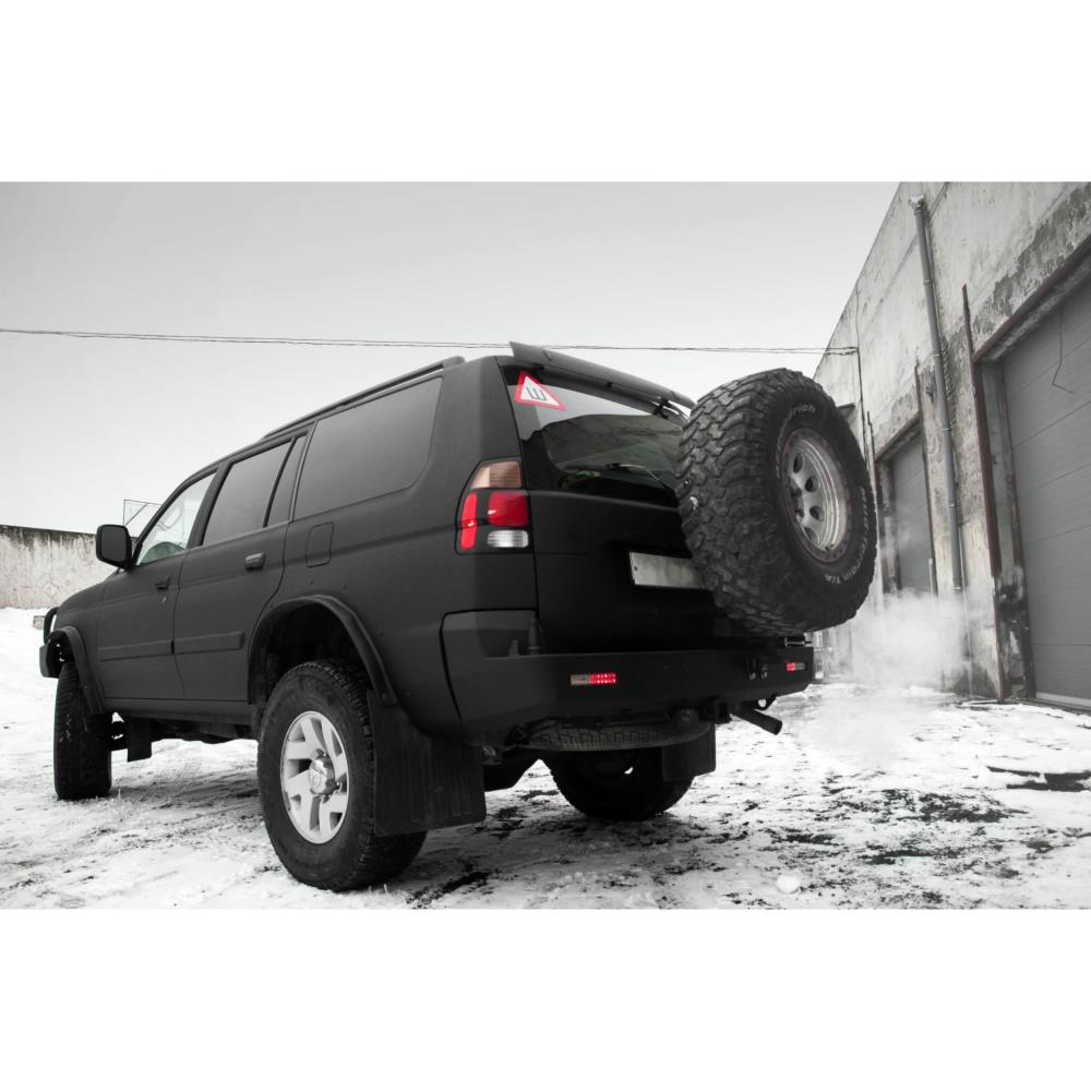 БАМПЕР СИЛОВОЙ ЗАДНИЙ MITSUBISHI PAJERO SPORT 1996-2008 КВАДРАТ