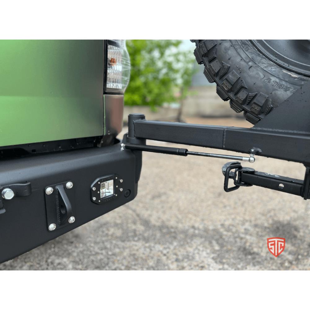 Бампер силовой задний STC Toyota Tundra 2006-2013 калитка справа