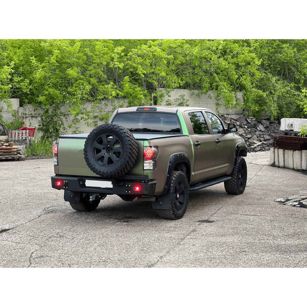 Бампер силовой задний STC Toyota Tundra 2006-2013 калитка справа