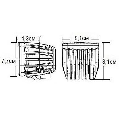 D-серия PRO (4 светодиода) — Рабочий свет (пара)