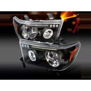 Фара с прозрачной линзой