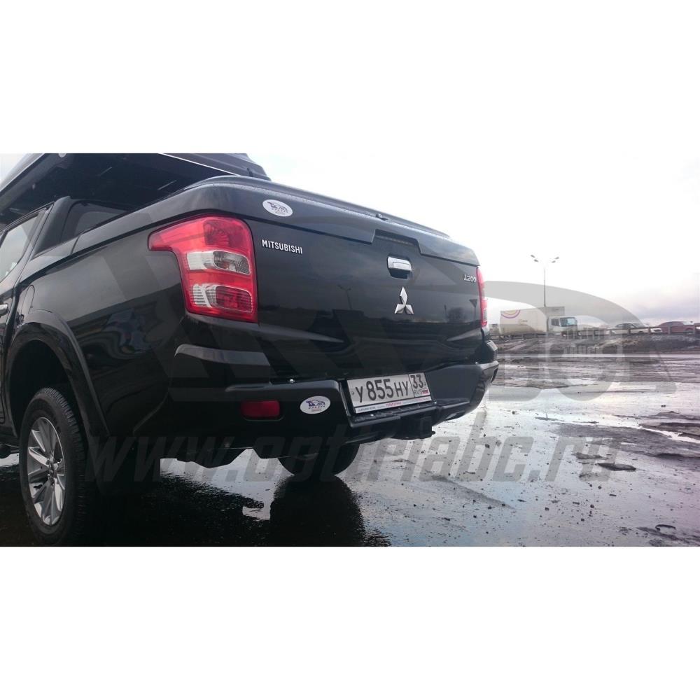 Крышка кузова MITSUBISHI L200 (двойная кабина) (2015-)/FIAT FULLBACK (двойная кабина) (2016-) (черная) АВС-Дизайн