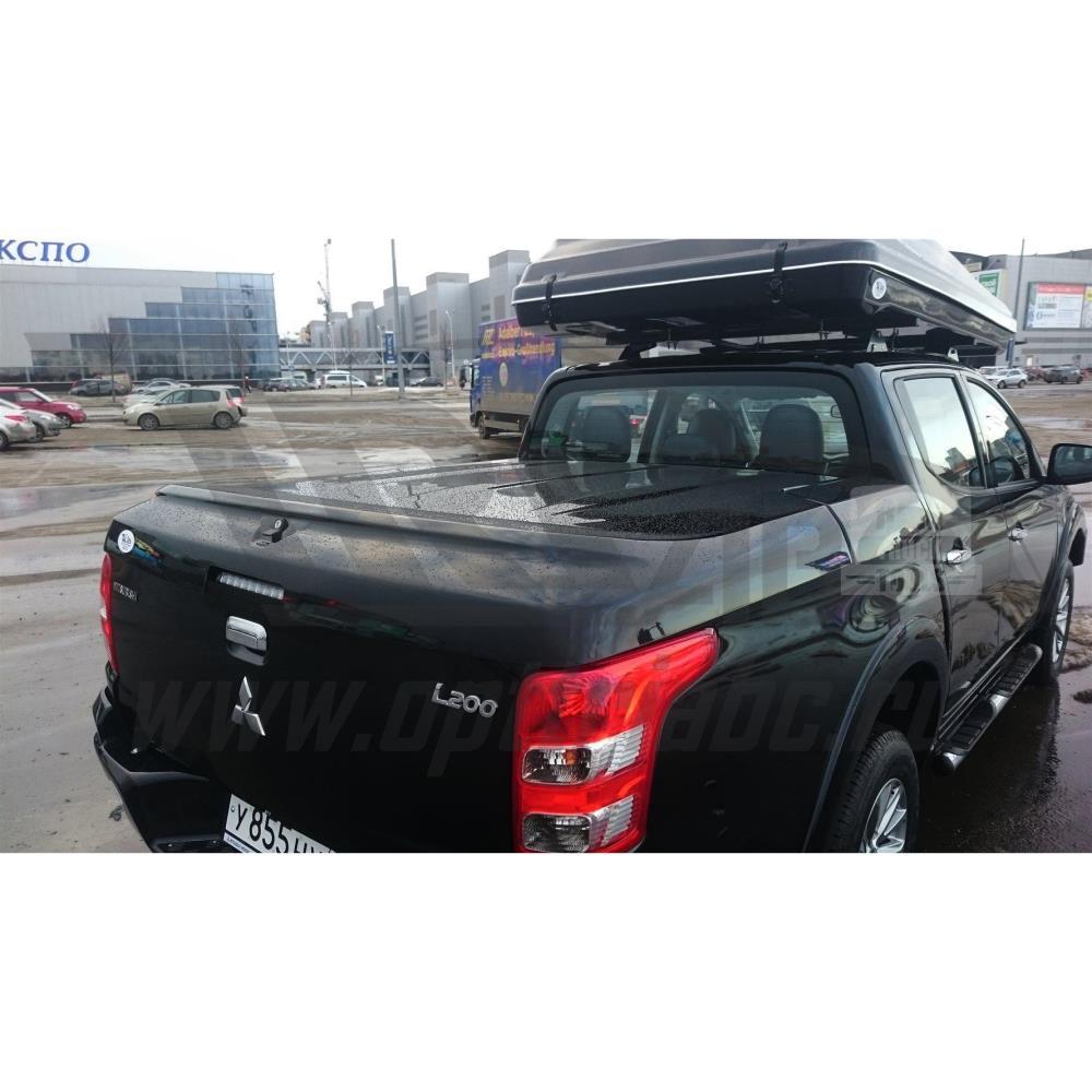 Крышка кузова MITSUBISHI L200 (двойная кабина) (2015-)/FIAT FULLBACK (двойная кабина) (2016-) (черная) АВС-Дизайн