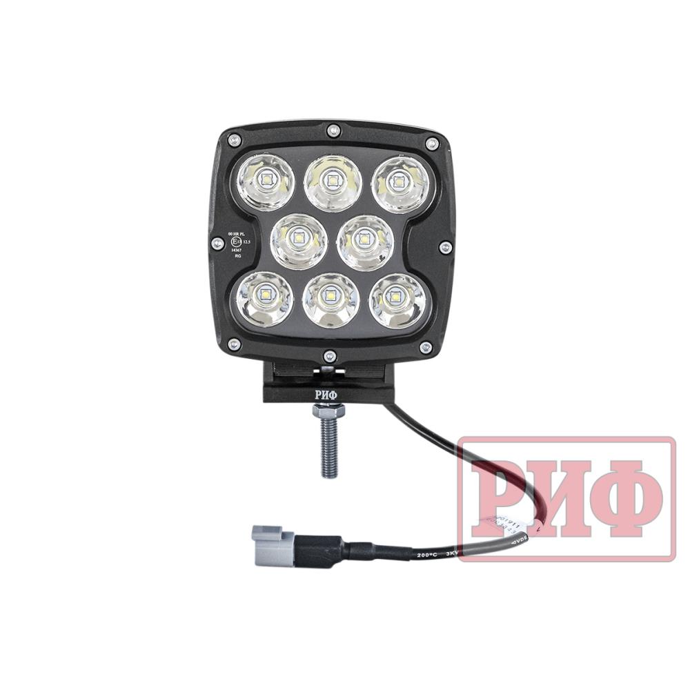 Светодиодная фара дальнего света РИФ 130 мм 80W