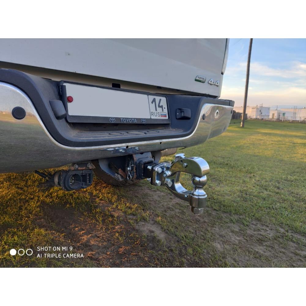 Устройство буксировочное съемное под квадрат 50x50 разборное (шар 50мм) хром