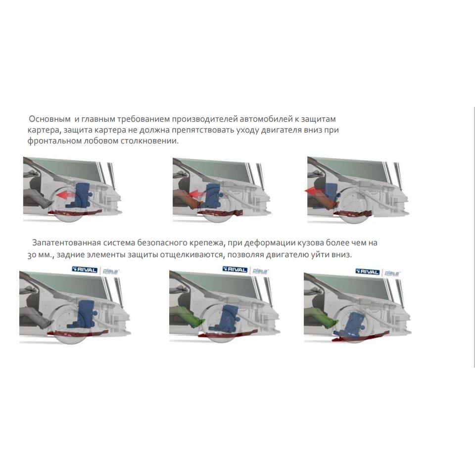 ЗАЩИТА КАРТЕРА RIVAL АЛЮМИНИЕВАЯ ДЛЯ JEEP WRANGLER JL (2018+)