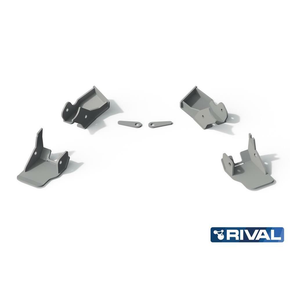 ЗАЩИТА КРЕПЛЕНИЙ РЫЧАГОВ RIVAL АЛЮМИНИЕВАЯ ДЛЯ JEEP WRANGLER JL (2018+)