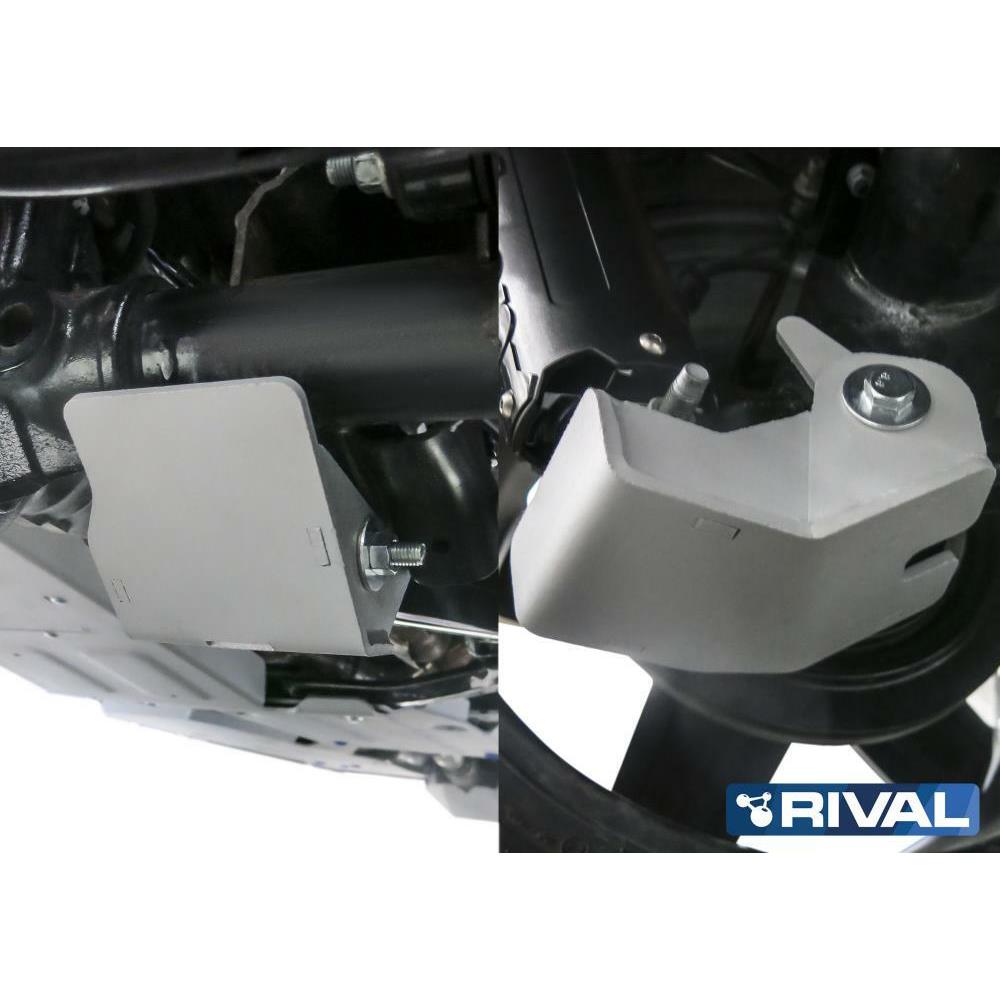 ЗАЩИТА КРЕПЛЕНИЙ РЫЧАГОВ RIVAL АЛЮМИНИЕВАЯ ДЛЯ JEEP WRANGLER JL (2018+)