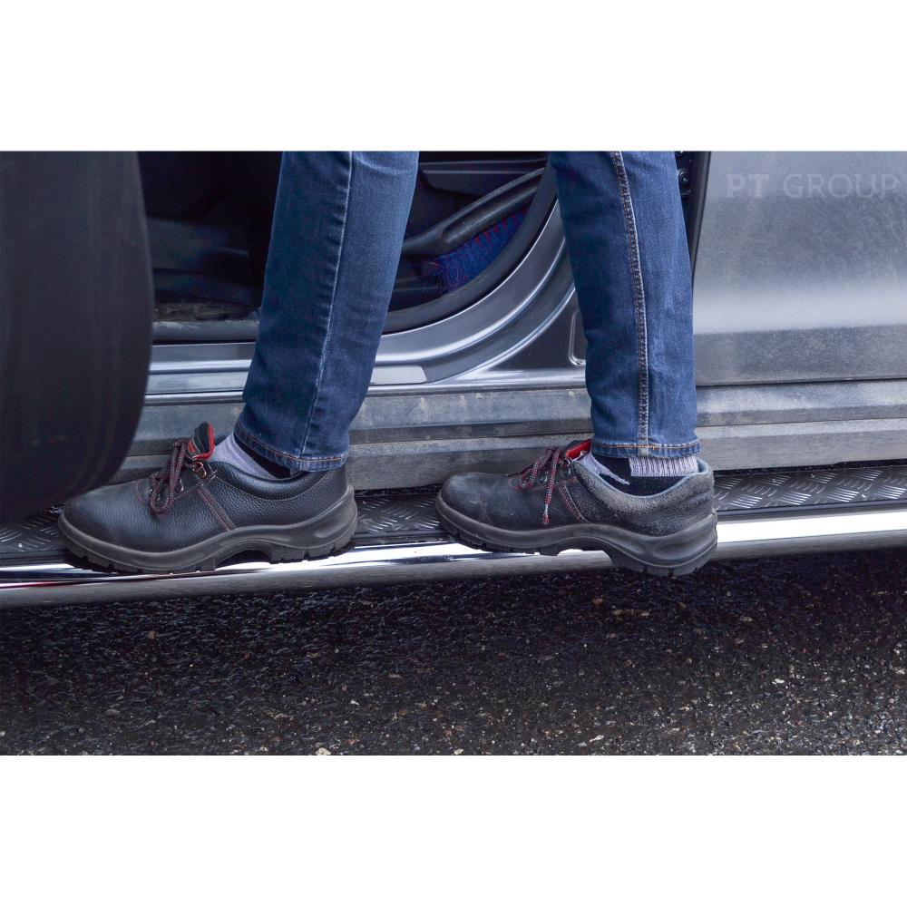 Защита порогов с алюм. площадкой Ø51 мм (НПС) RENAULT Duster 2021-