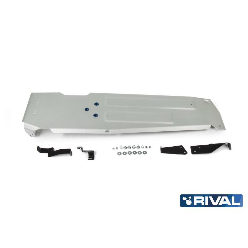 ЗАЩИТА ТОПЛИВНОГО БАКА RIVAL АЛЮМИНИЕВАЯ ДЛЯ JEEP WRANGLER JL 2 двери (2018+)